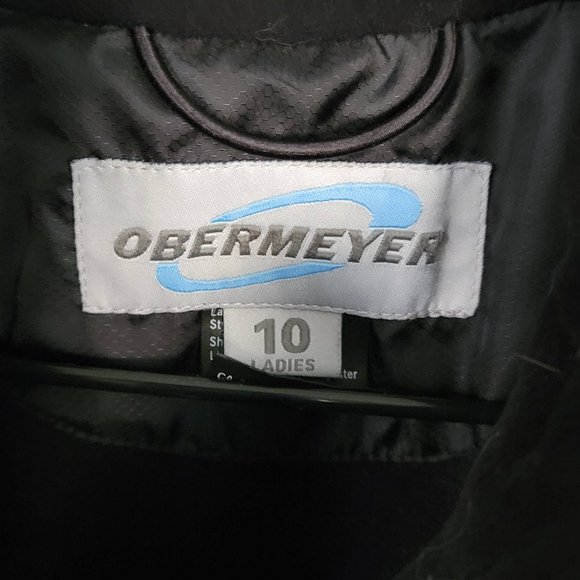 Obermeyer Black Quilted Vented Winter Snow Jacket Size 10 - Picture 2 of 15